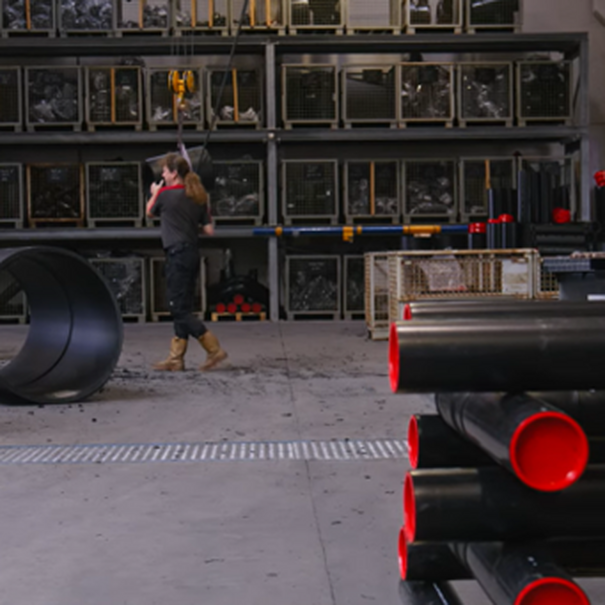 Wist je dat wij HDPE-Leidingen prefabriceren van 25mm tot maar liefst 1600mm in diameter?