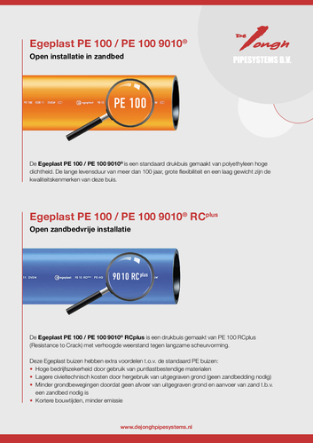 Egeplast PE 100 / PE100 9010 en 9010 RC	